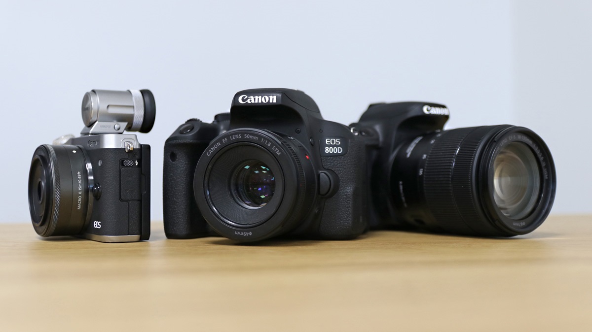 foťáky Canon EOS 800D 77D M6 fotoaparáty