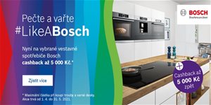 Cashback akce na vestavné trouby a varné desky Bosch – získejte až 5000 Kč zpět