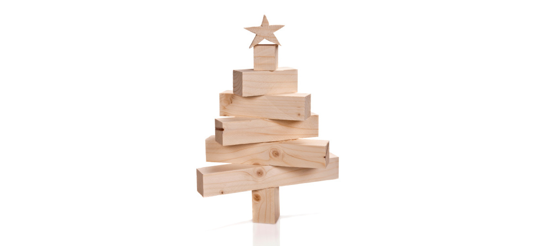Vánoční stromeček ze dřeva