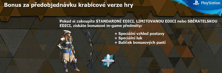 Horizon Zero Dawn; hra pre PS4; exkluzívna hra pre PS4 Pro; bonus za predobjednávku