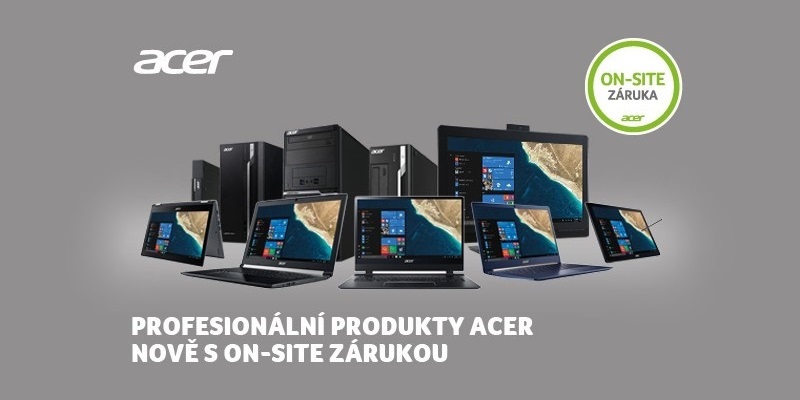 Acer On-site, nová servisní podpora k vybraným produktům