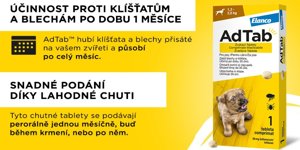 Elanco AdTab™: Spolehlivá a komfortní ochrana vašeho psa a kočky proti blechám a klíšťatům