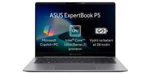 ASUS ExpertBook P5: Váš spoľahlivý partner na každodennú prácu