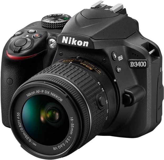 Nikon D3400 čierny; AF-P DX Nikkor 18–55mm f/3,5–5,6 G VR