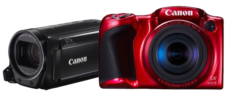 family presents – Canon PowerShot SX410 IS, Canon LEGRIA HF R77