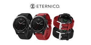 Pořiďte si silikonové řemínky Eternico pro hodinky Garmin za skvělou cenu