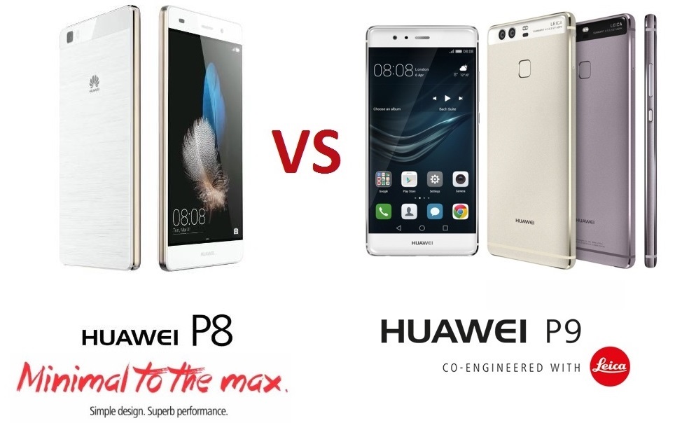 Huawei P8 a P9 - srovnání