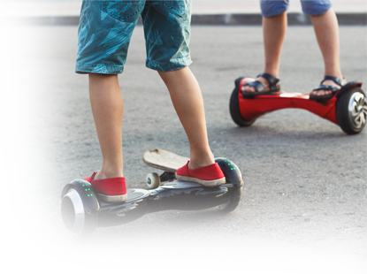 Jízda na hoverboardu