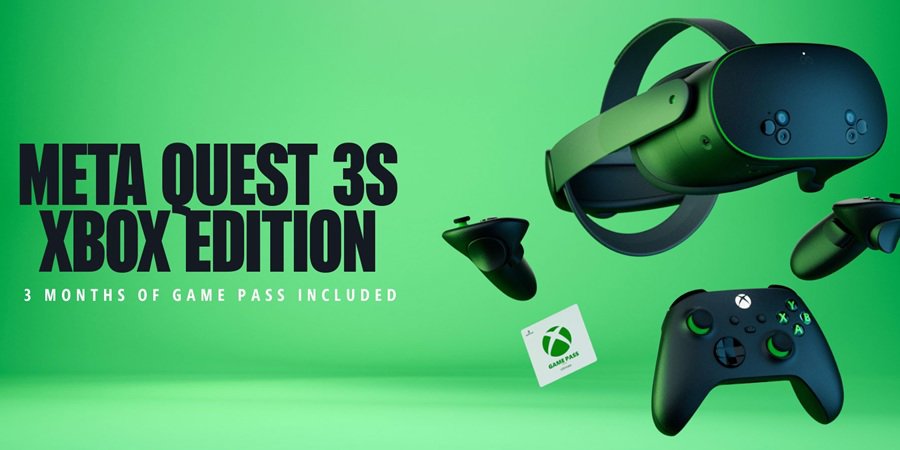 Microsoft vydal VR headset Meta Quest 3S Xbox Edition