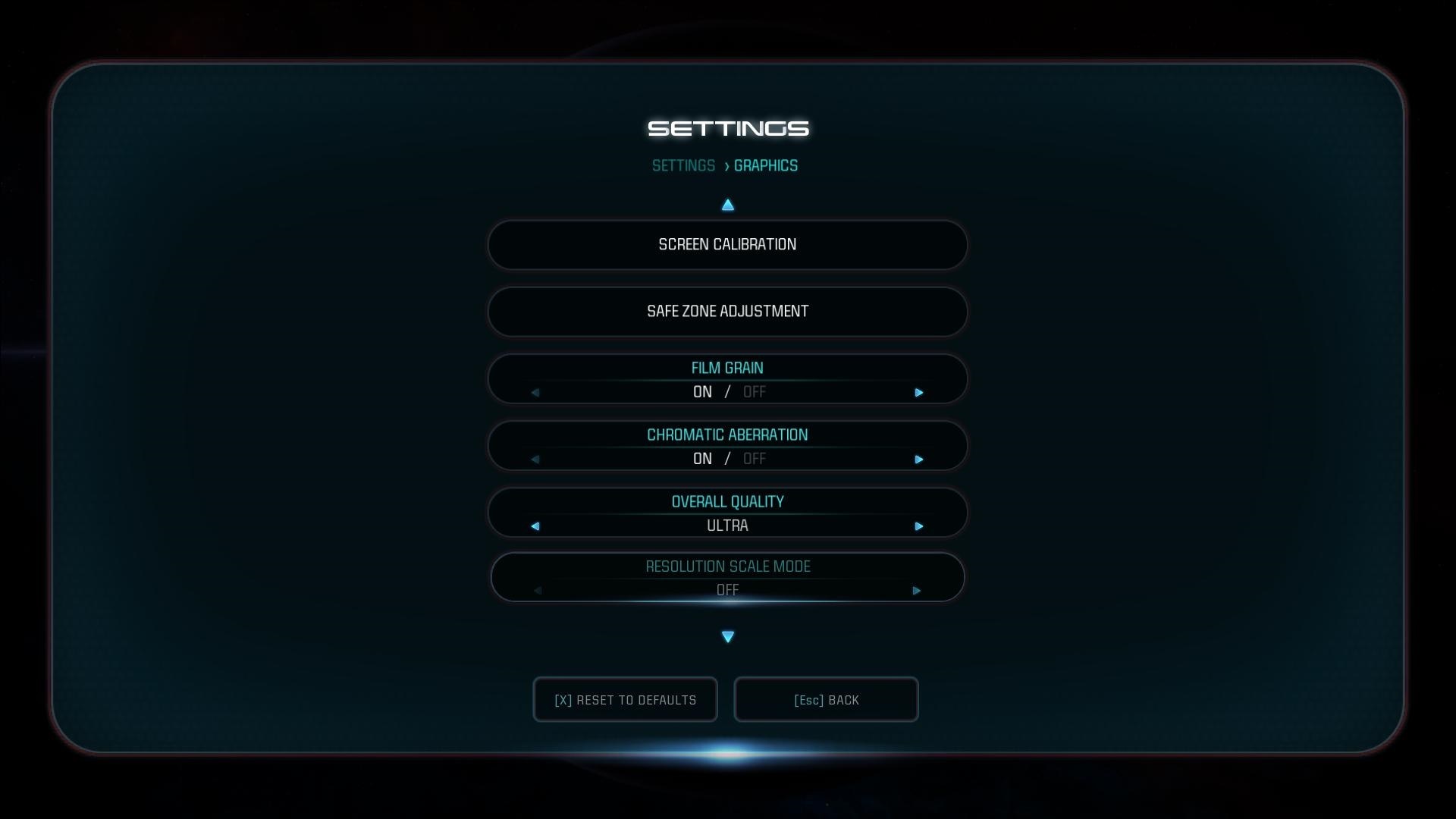Mass Effect: Andromeda; nastavení grafiky