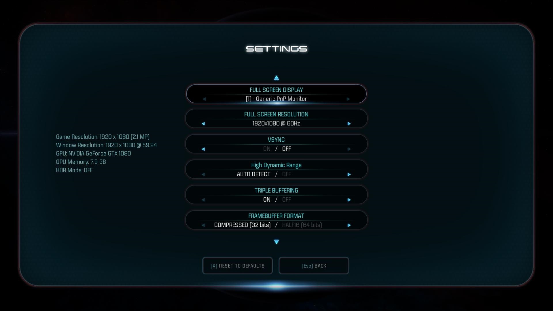 Mass Effect: Andromeda; nastavenie grafiky