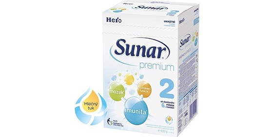 Testované mamičkami: dojčenské mlieko Sunar Premium 2