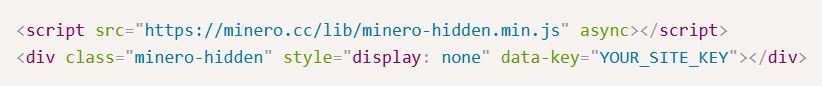 Monero těžba přes web