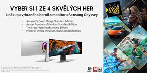 S nákupem monitoru Samsung Odyssey získejte herní pecku od Ubisoft ZDARMA!