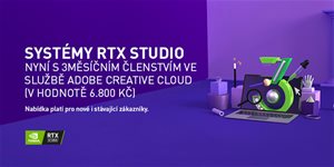 Notebooky NVIDIA RTX Studio teraz s Adobe Creative Cloud na 3 mesiace