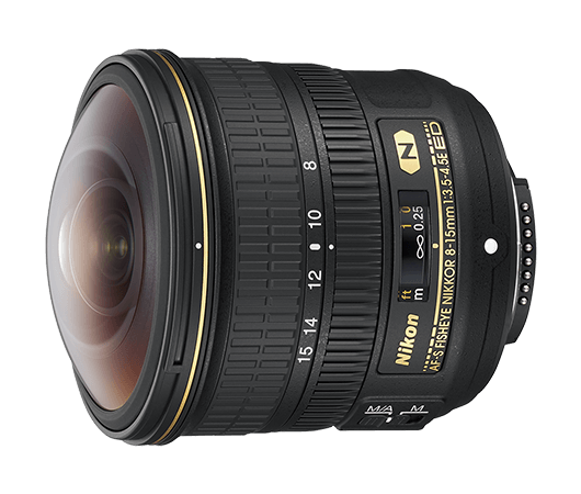 Objektiv AF-S FISHEYE NIKKOR 8–15 mm f/3,5–4,5E ED