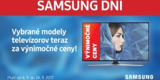 Samsung Days 2017: televízory zľavnené o niekoľko tisíc eur