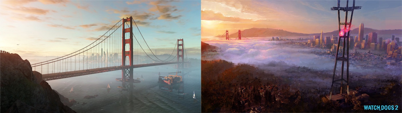 Watch Dogs 2; San Francisco; Golden Gate Bridge