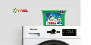 Dopřejte si rok praní zdarma s pračkami Whirlpool a pracími kapslemi Ariel