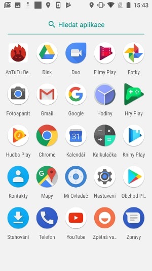 Xiaomi Mi A1, screenshot, menu