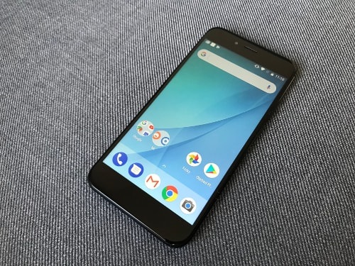Xiaomi Mi A1, přední strana, 5,5" IPS displej