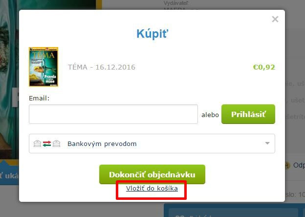 Uplatnenie zľavy na časopisy