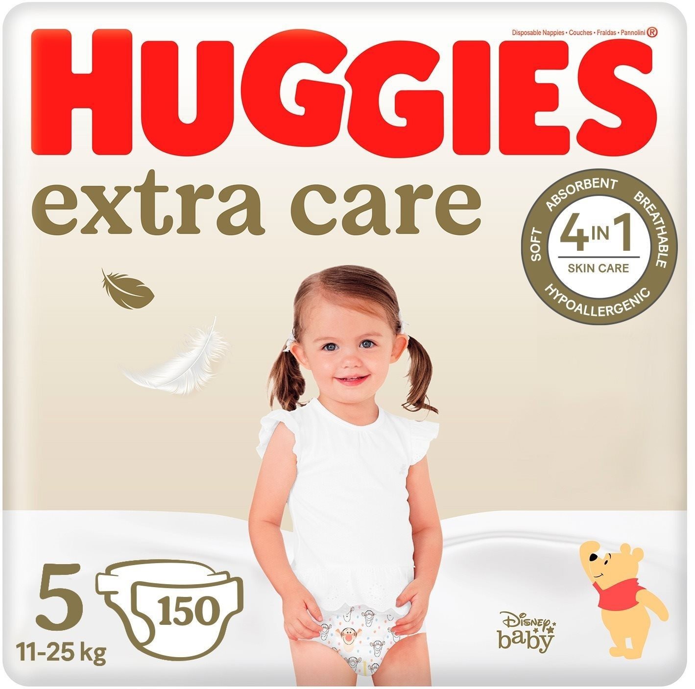 Huggies Extra Care Disposable Diapers Size 5 (150 pcs)