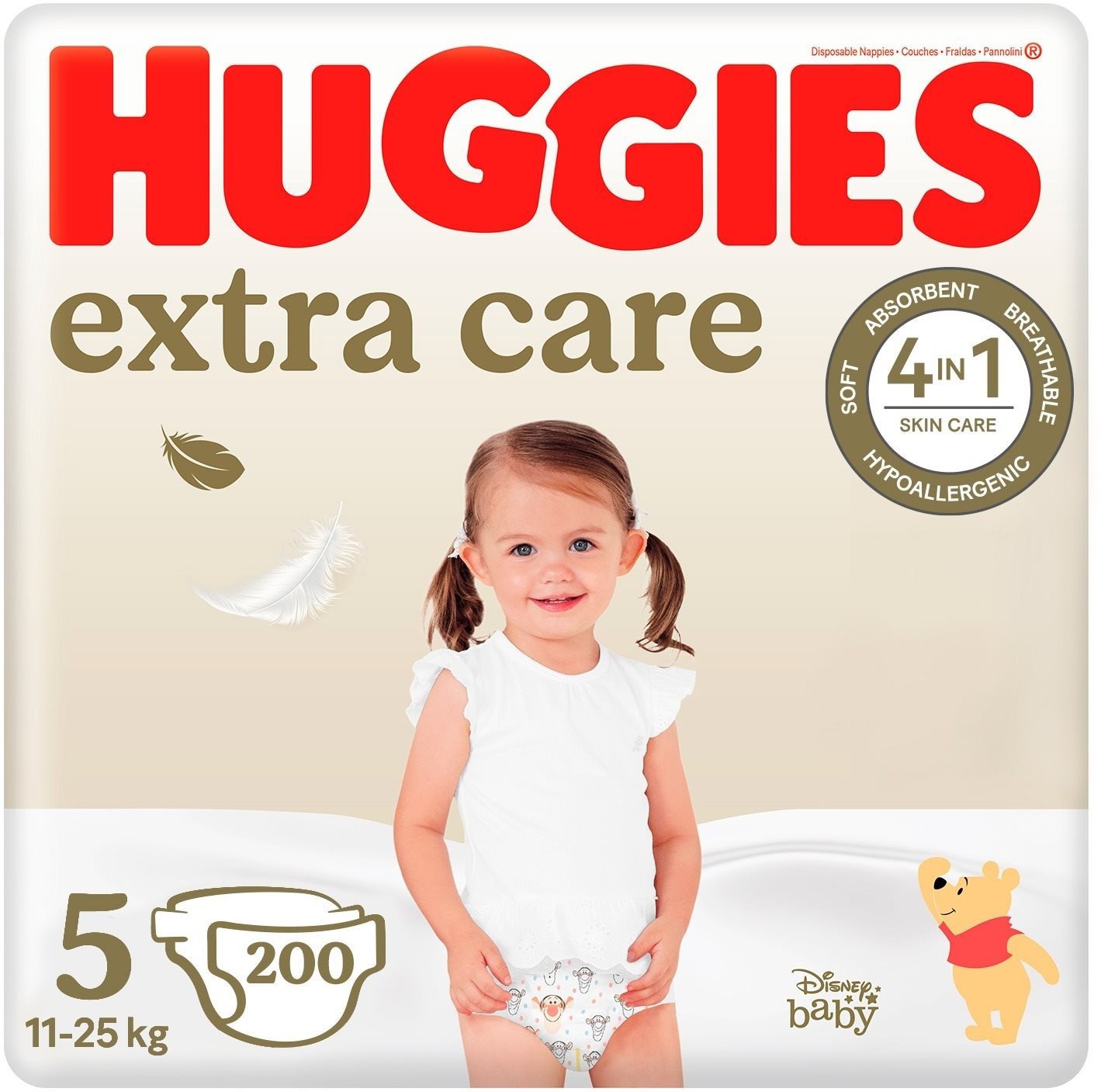 Huggies Extra Care Disposable Diapers Size 5 (200 pcs)