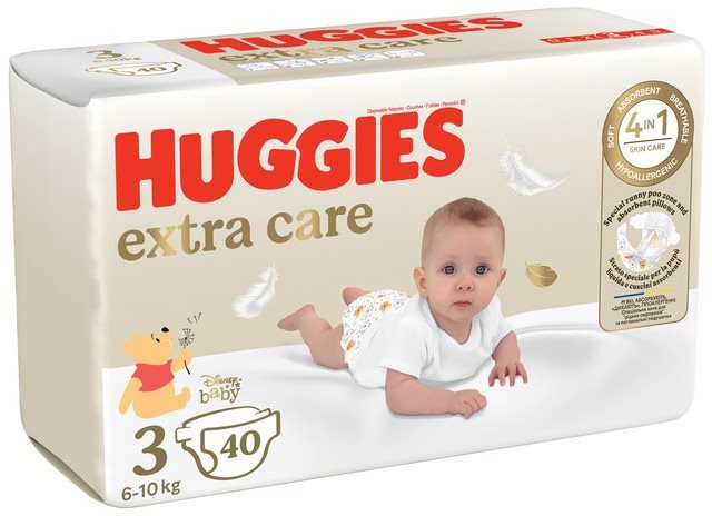 Jednorázové pleny Huggies Extra Care vel. 3 (40 ks)