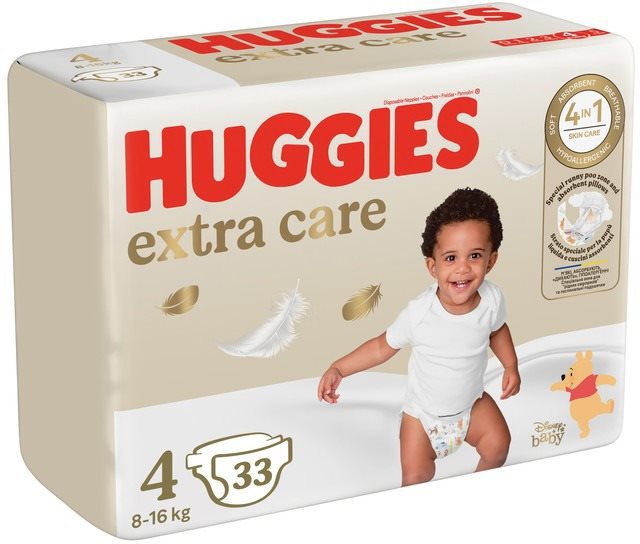 Huggies Extra Care Disposable Diapers Size 4 (33 pcs)