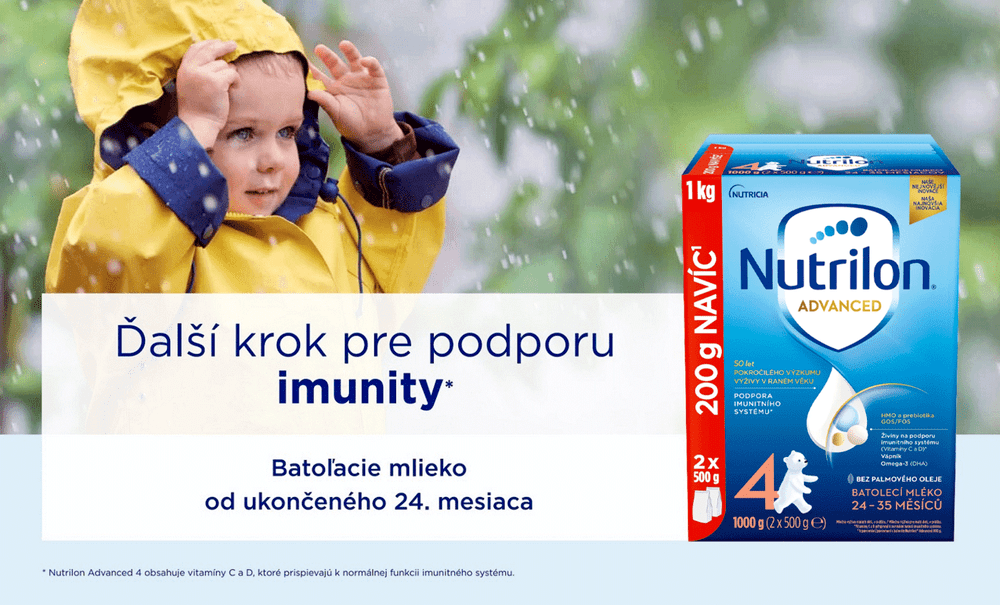Dojčenské mlieko Nutrilon 4 Advanced batoľacie mlieko 6x 1 kg