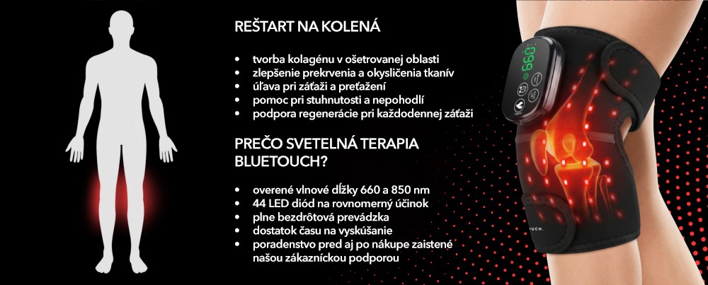 Red light panel BLUETOUCH Svetelná terapia na kolená