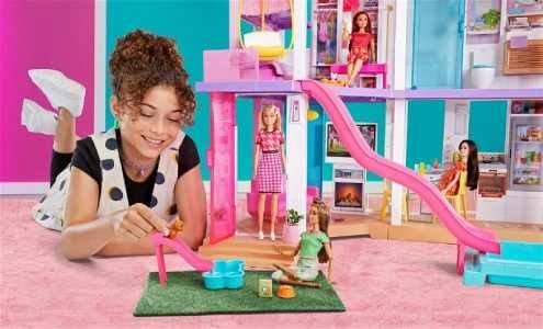Barbie dům snů se skluzavkou