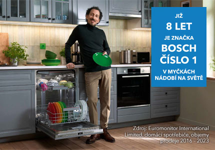 Bosch je nejprodávanější myčka nádobí na světě