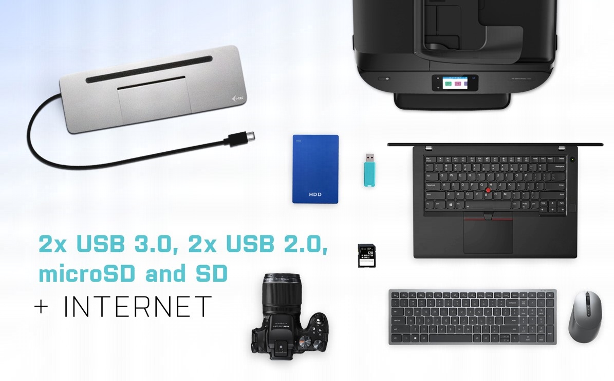 i-tec USB-C Metal Ergonomic 4K 3x Display Docking Station i-tec USB-C Metal Ergonomic 4K 3x Display Docking Station