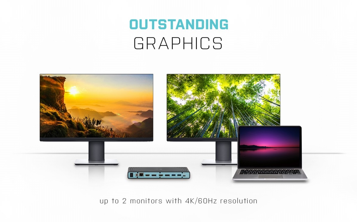 i-tec USB 3.0/USB-C/Thunderbolt 3 Dual Display Docking Station