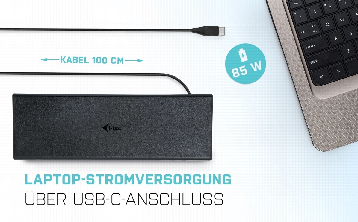 I-TEC USB 3.0 / USB-C / Thunderbolt 3 Dual Display Docking-Station