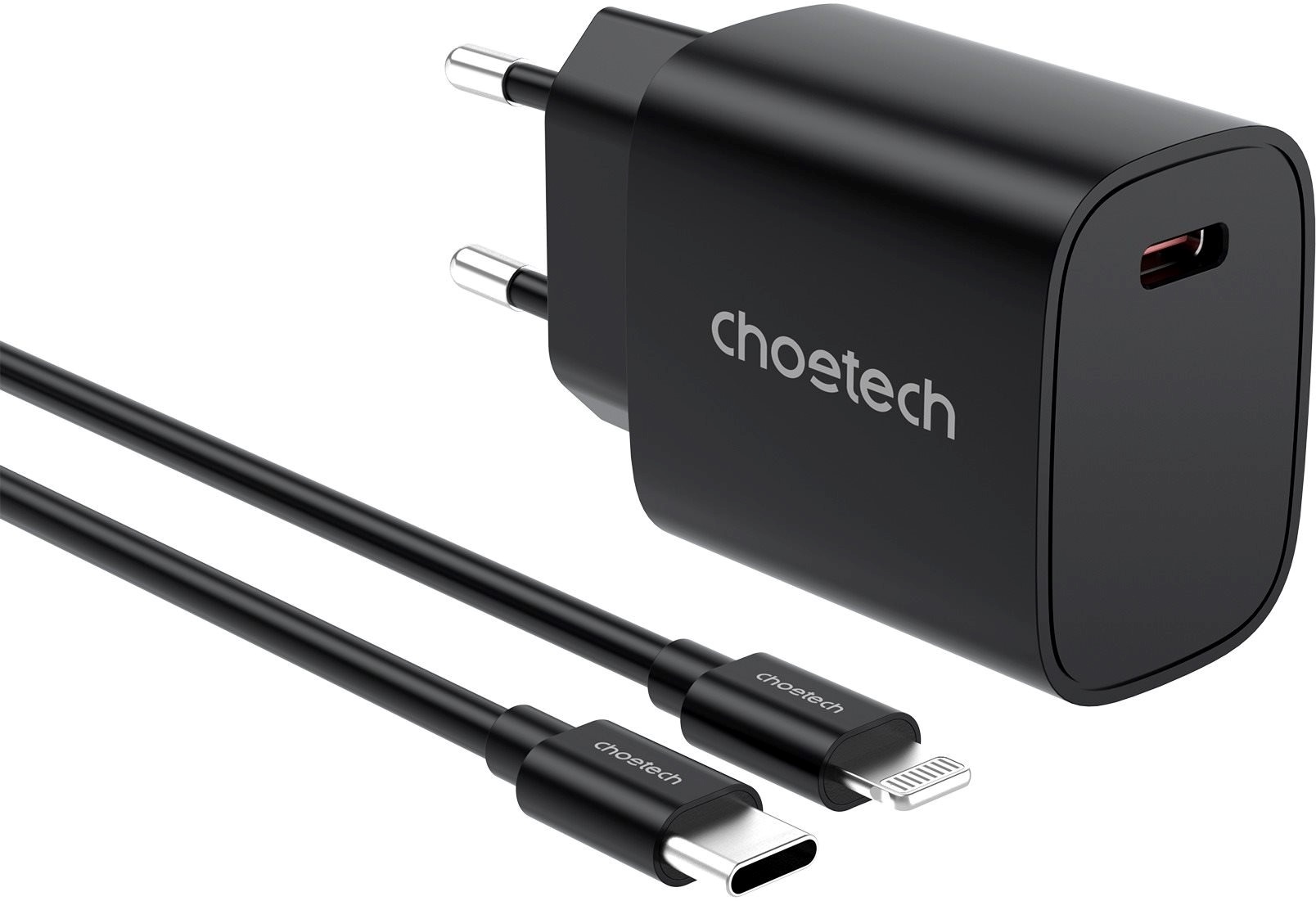 Choetech PD20W Typ-C-Wandladegerät + MFI Typ-C zu Beleuchtungskabel