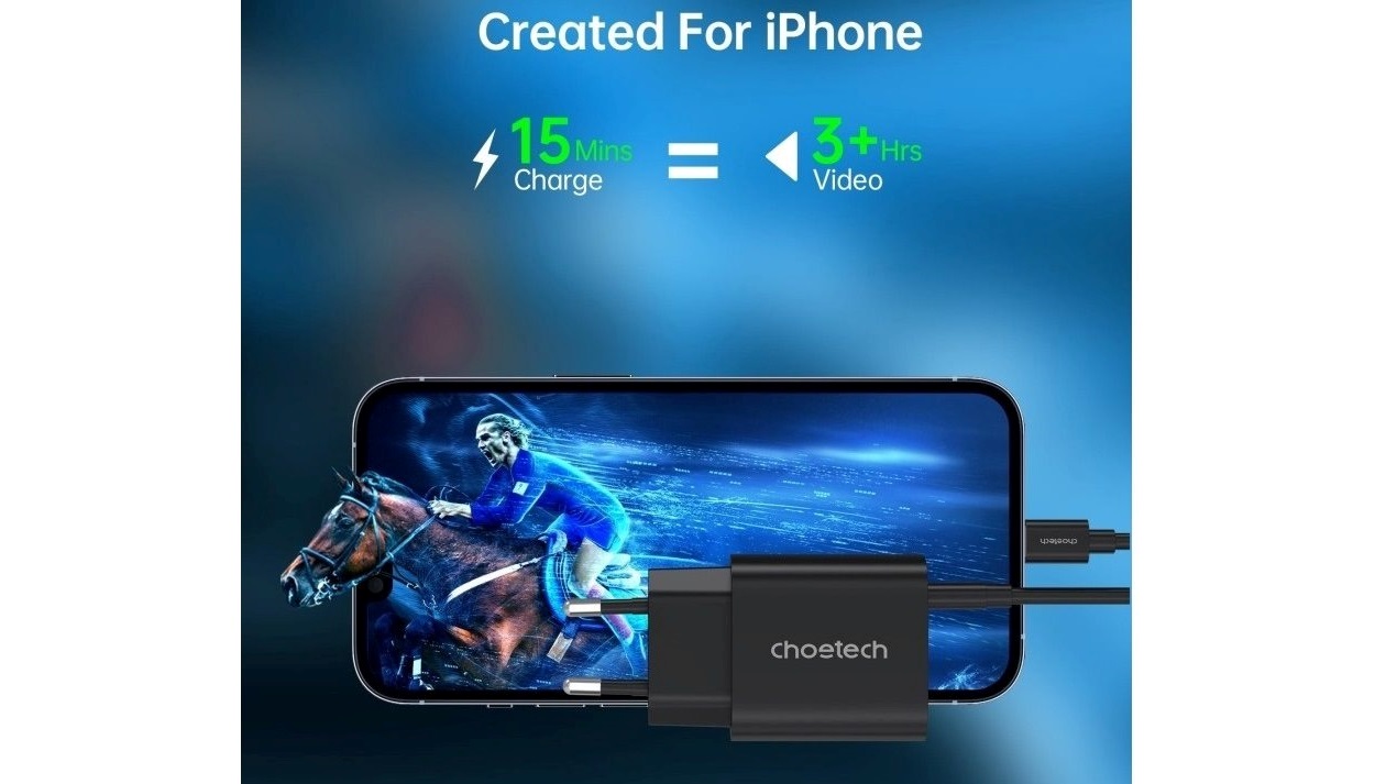 Choetech PD20W Typ-C-Wandladegerät + MFI Typ-C zu Beleuchtungskabel
