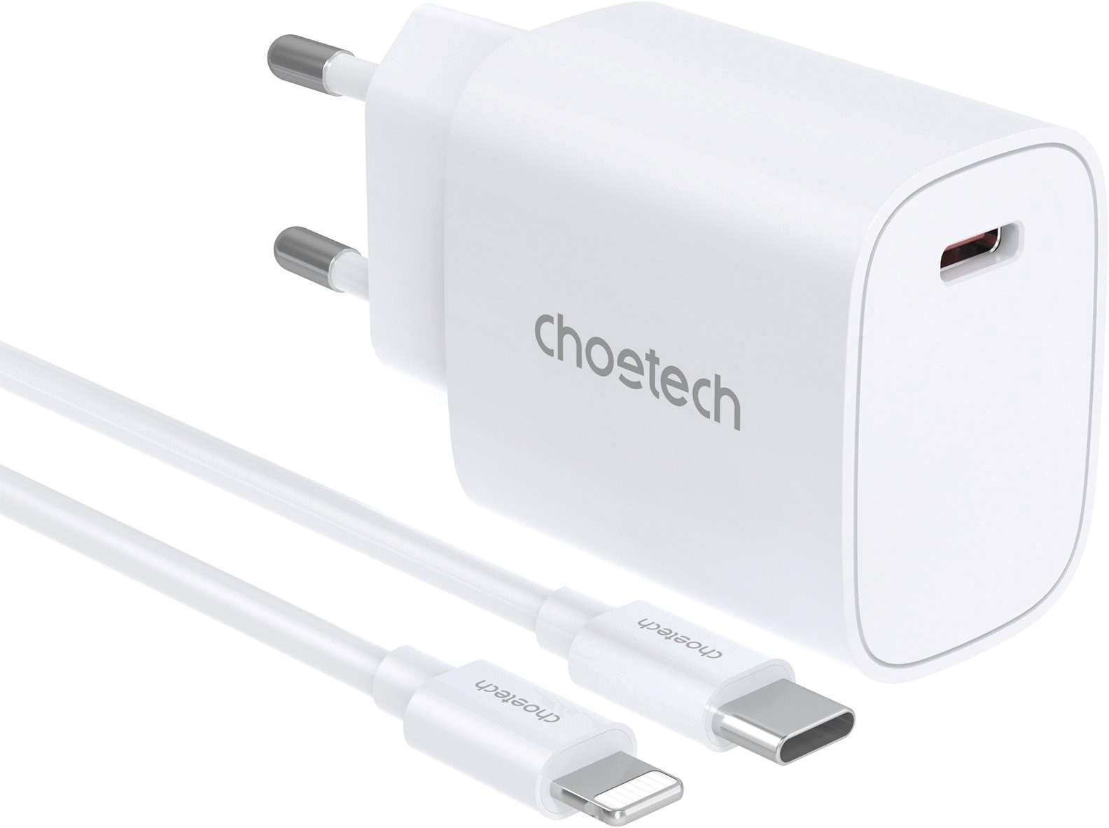 Choetech PD20W Typ-C-Wandladegerät + MFI Typ-C zu Beleuchtungskabel