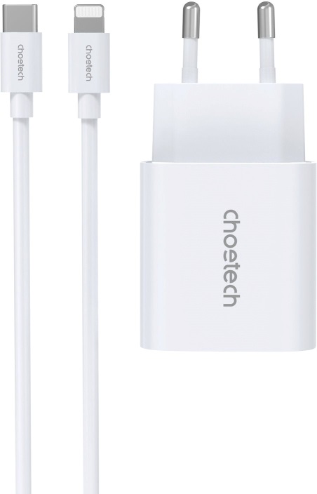 Choetech PD20W Typ-C-Wandladegerät + MFI Typ-C zu Beleuchtungskabel
