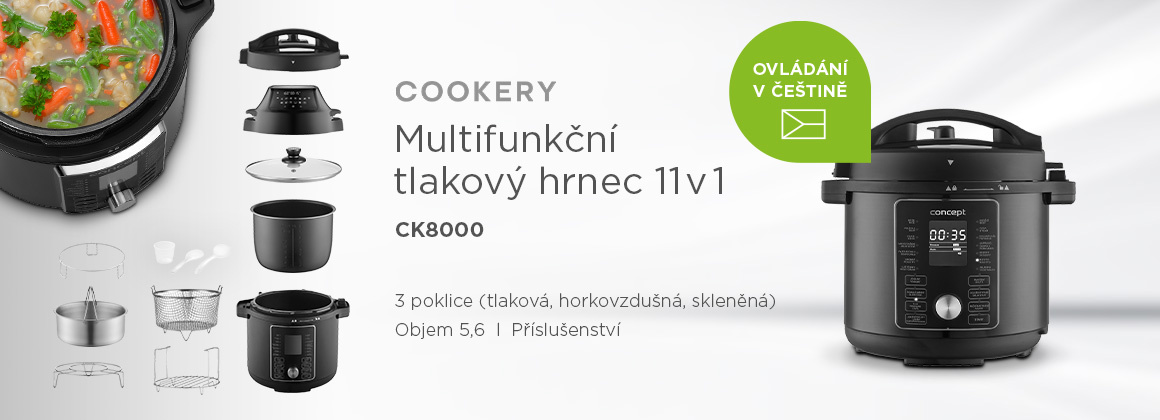 Elektrický hrniec Concept CK8000 COOKERY Multifunkčný hrniec Concept CK8000 COOKERY
