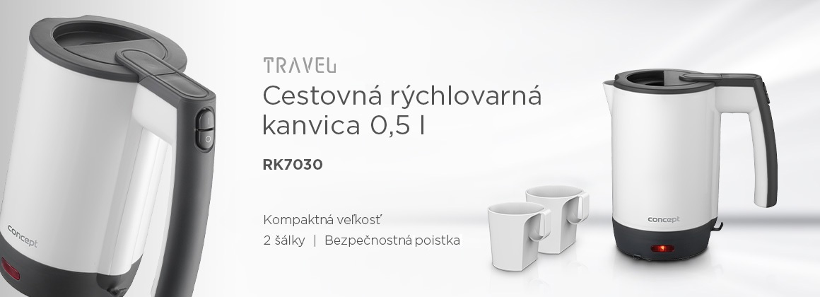 Rýchlovarná kanvica Concept RK7030 Cestovná rýchlovarná kanvica Concept RK7030