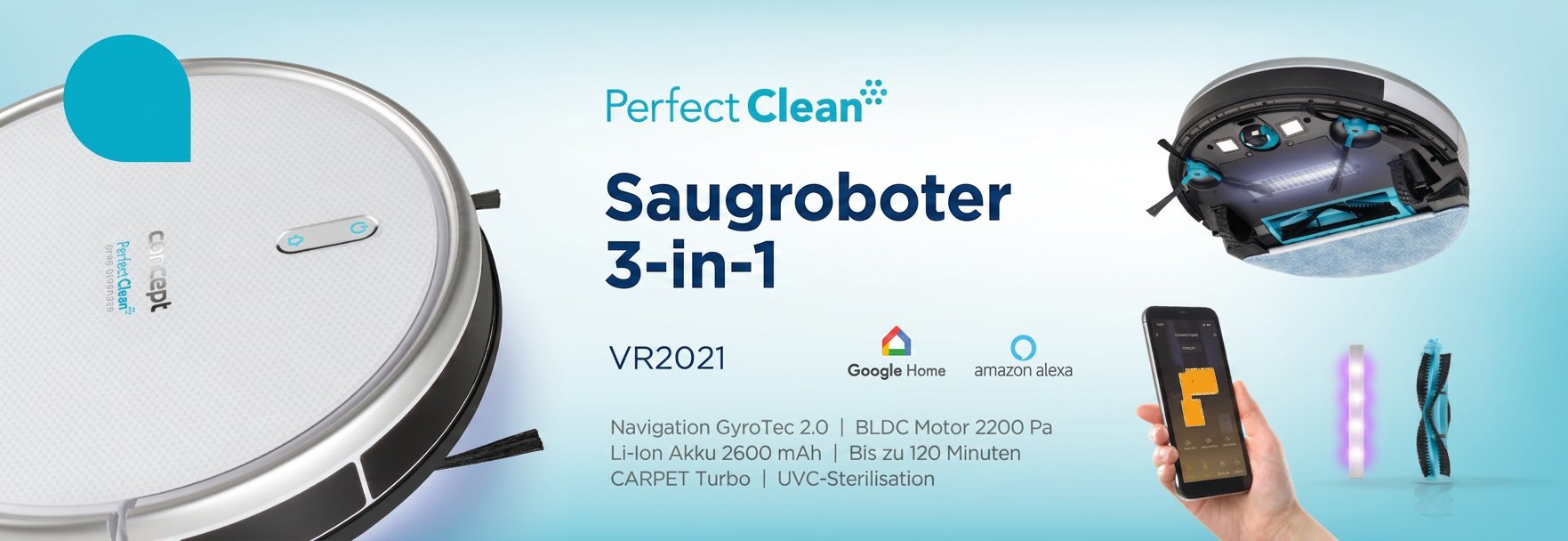 Saugroboter Concept VR2021 Perfect Clean