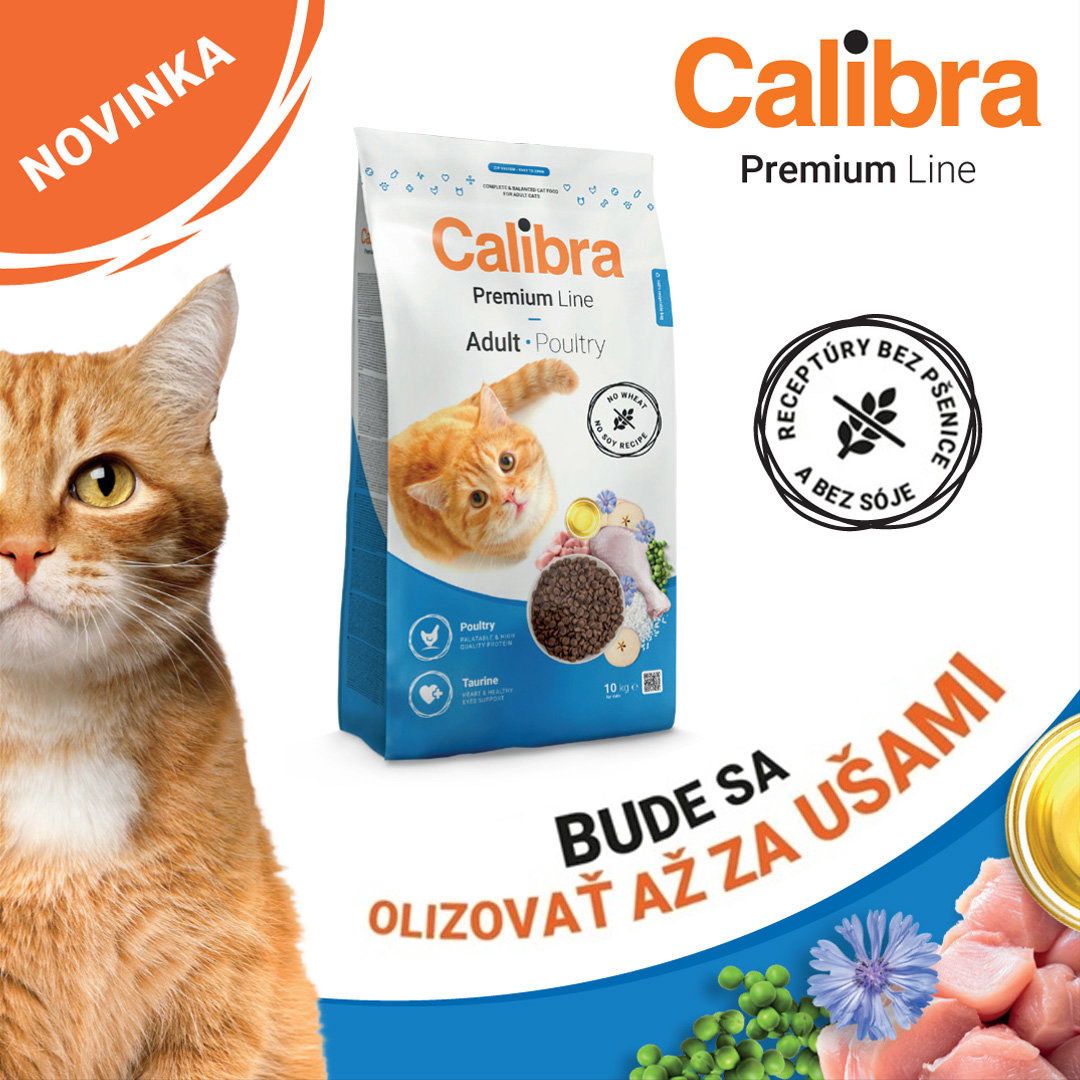 Granule pre mačky Calibra Cat Premium Line Adult Poultry