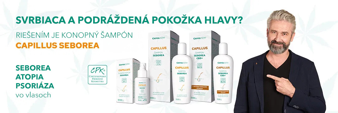 Šampón CANNADERM Capillus Seborea CBD+ Šampón 150 ml