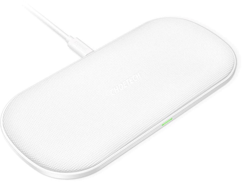 Bezdrátová nabíječka ChoeTech 5-Coils Dual Wireless Fast Charger Pad 