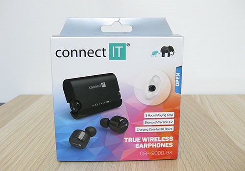 Connect IT True Wireless, přední strana, balení