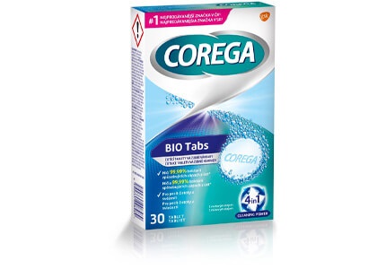 Corega tablety na zubné náhrady