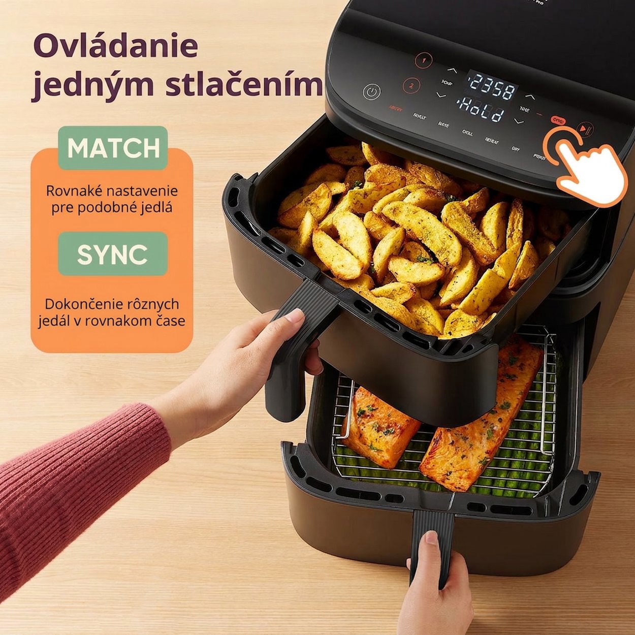 Teplovzdušná fritéza Cosori Turbo Tower